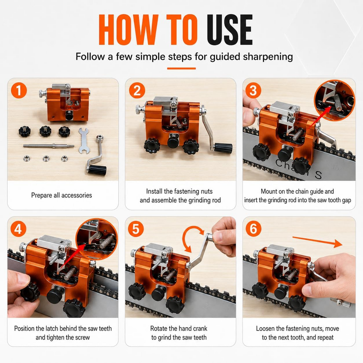 Ashmonts® Perfect Edge on Your Chainsaw Every Time