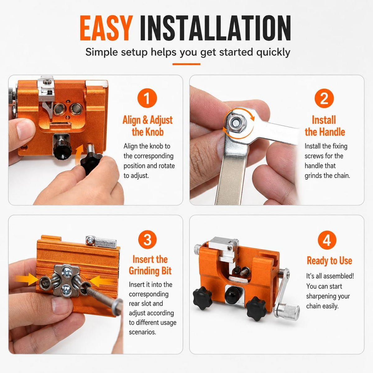Ashmonts® Perfect Edge on Your Chainsaw Every Time