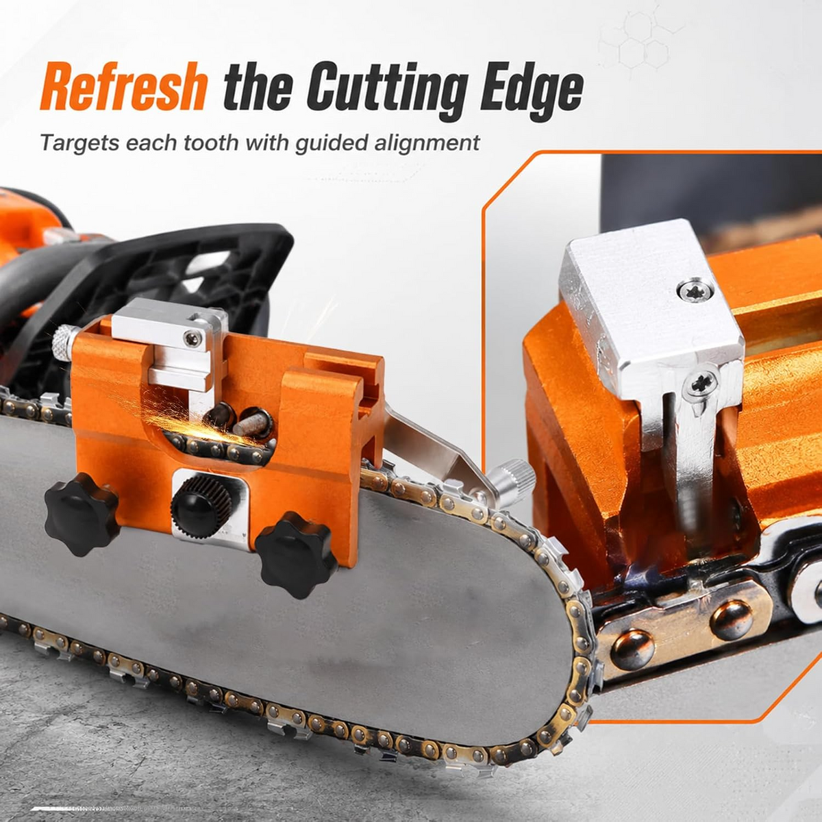Ashmonts® Perfect Edge on Your Chainsaw Every Time